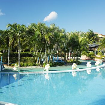hotel''s swimming pool, Cayo Coco, Cuba