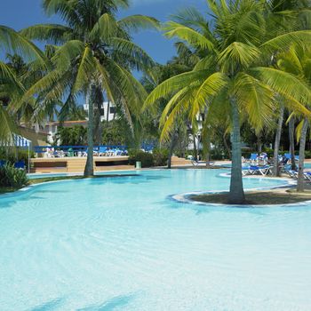 hotel''s swimming pool, Varadero, Cuba