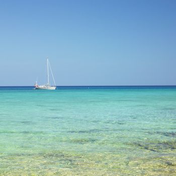 yacht, Caribbean Sea, Maria la Gorda, Cuba