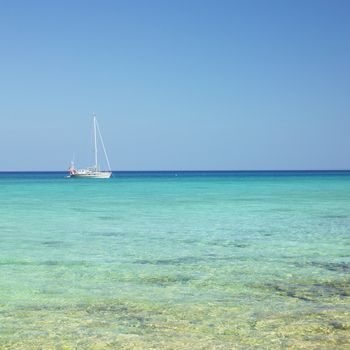 yacht, Caribbean Sea, Maria la Gorda, Cuba