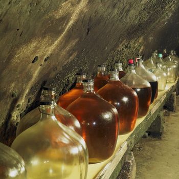 wine cellar, Bily sklep rodiny Adamkovy, Chvalovice, Czech Republic