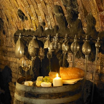 wine still life, Biza winery, Cejkovice, Czech Republic