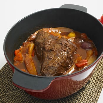 beef with side-dish from one pot