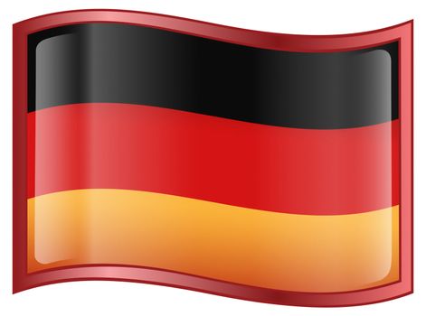 Germany Flag Icon, isolated on white background.