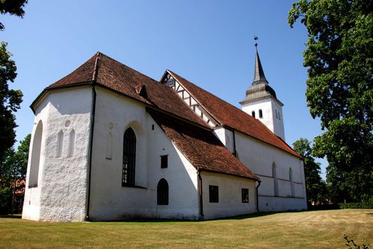 Estonia. Viljandi. Church in territory of old city