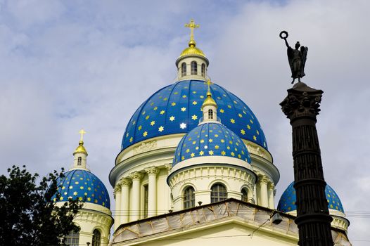 View of Troitskiy cathedral in St.Petersburg, Russia