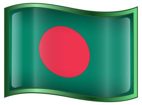 Bangladesh Flag icon, isolated on white background.