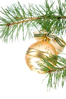 Christmas Tree Ornament , isolated on white background
