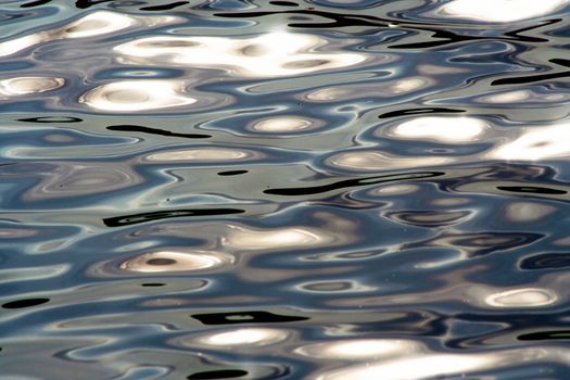 Water background with sun light reflection