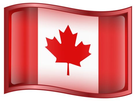Canada Flag Icon, isolated on white background