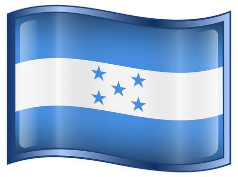 Honduras Flag icon, isolated on white background.