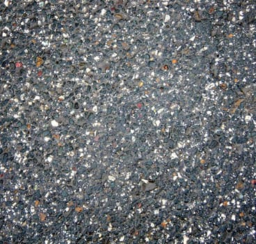 Grey wet asphalt after rain
