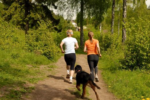 jogging. Please note: No negative use allowed.