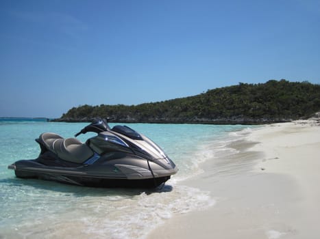 jet ski on beach