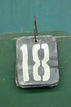 number tags plate for badminton games scores
