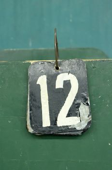 number tags plate for badminton games scores