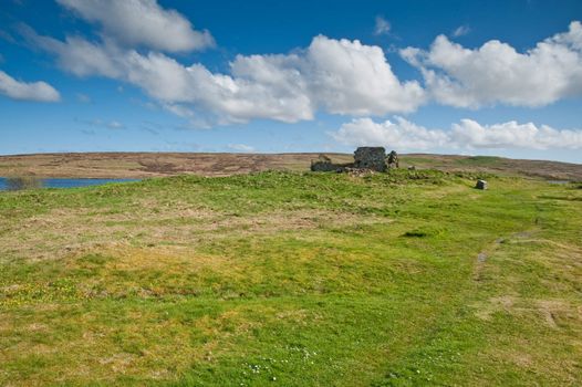 Eilean Mor Loch Finlaggan, ancient seat of the Lord of the Isles