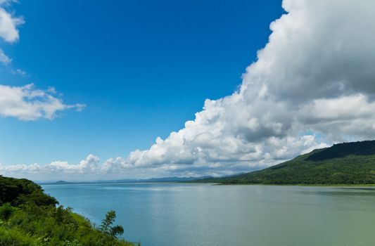 Views of the lake Lumtakhong in Thailand