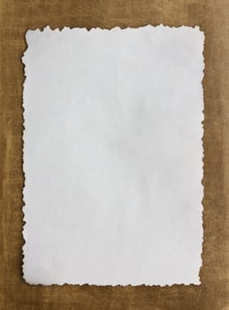 Vintage grunge burnt paper on brown background