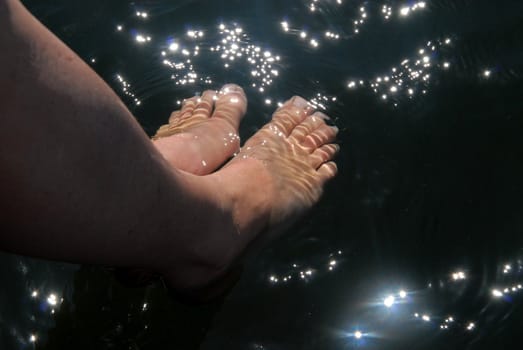 foot in the water. Please note: No negative use allowed.