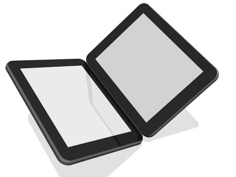 Group of Two Tablet Computers
