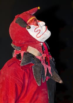 ACCO , ISRAEL - OCT 17 : An unidentified actor perform in the annual "Acco festival of alternative theatre"  take place in the old city of Acco , Israel on October 17 2011 