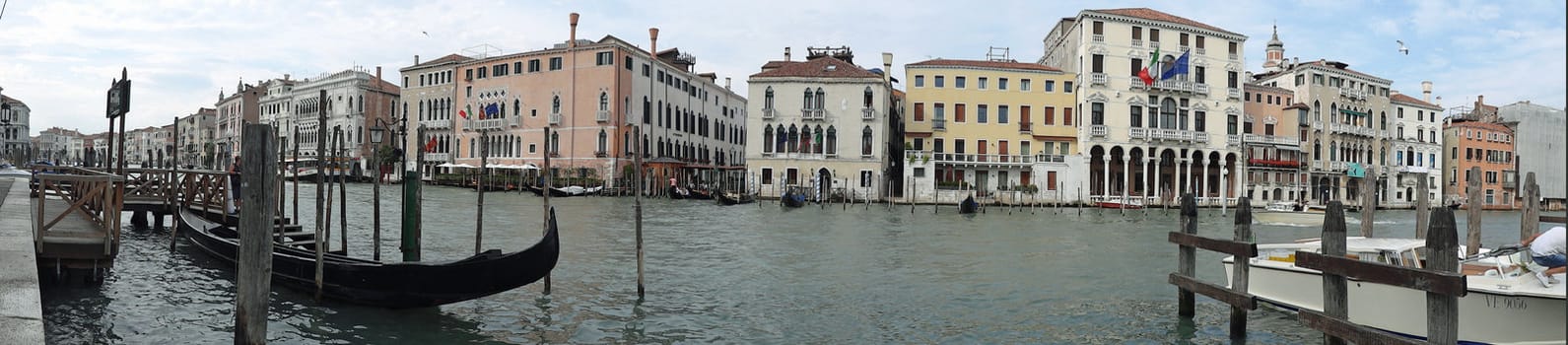 panoramic view of grand canal in Venice