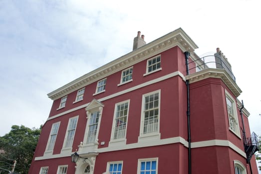 A Red and White Georgian Townhouse in Yorkshire