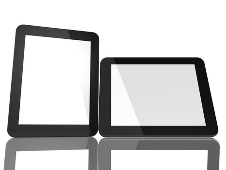 Group of Two Tablet Computers