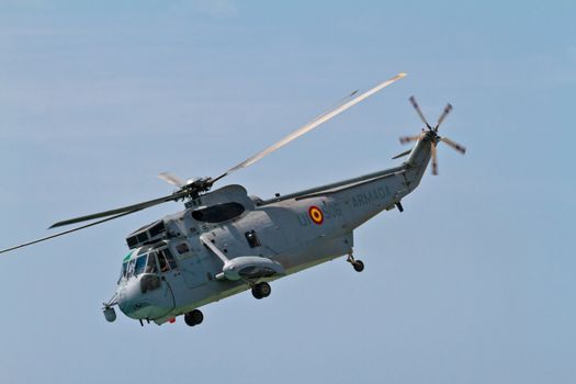 MALAGA, SPAIN-MAY 28: Helicopter Westland SH-3D/W Seaking of the Spanish Navy taking part in an exhibition on the day of the spanish army forces on May 28, 2011, in Malaga, Spain
