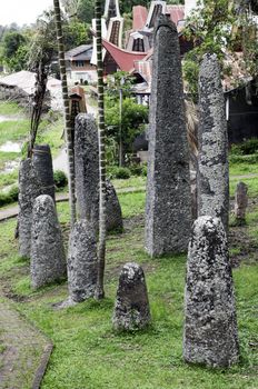 Traditional family burial site in Tana Toraja, sulawasi, indonesia