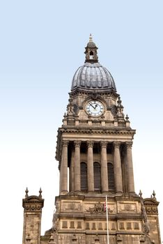 The Dome and Clock Tower of Leeds Town Hall Leeds Yorkshire