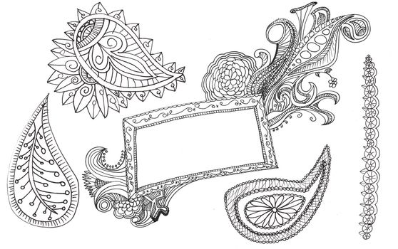 Hand drawn Paisleys to help with your designs