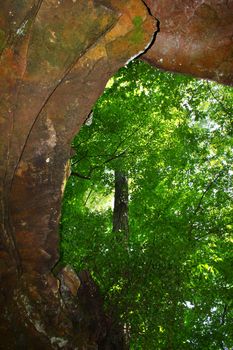 Entrance to Cave Spring along the Natchez Trace Parkway of northern Alabama.