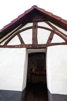 Historic chapel (from 1823) in Eifel region, rural Germany.