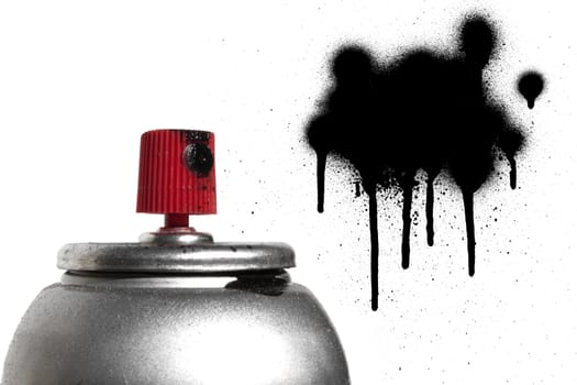 Graffiti spray paint can