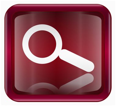 search and magnifier icon, isolated on white background