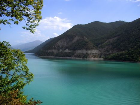 Jynvali water reserve in Georgia, Caucasus region