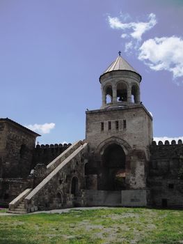 the tower of Sveticxoveli cathedral complex