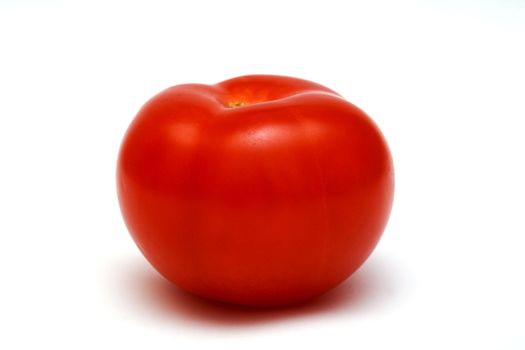 Foto of  big tomato placed on white background