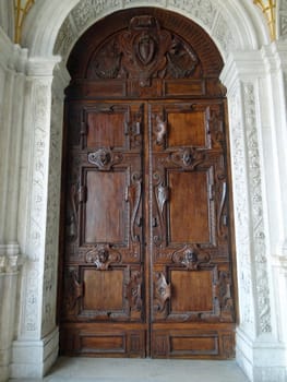 old door in Doge's palace in Venice