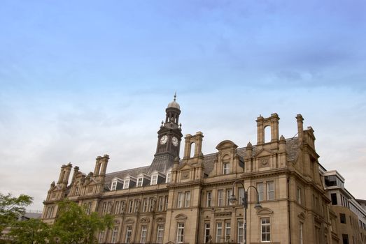 The Ornate Victorian Post Office and Clocktower of Leeds Yorkshire