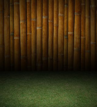 Bamboo and grass background texture