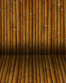 Close-up bamboo background texture with columns