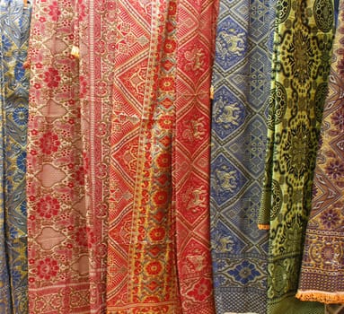 Fabrics found in a market, Thailand