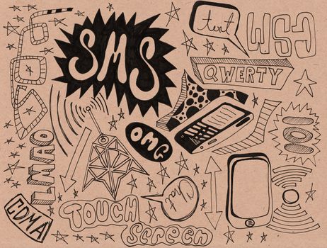 Hand drawn doodles. Great for setting off your design or just a background graphic.