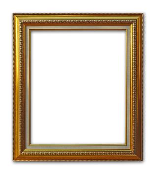 A rectangular wooden picture frame