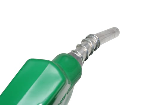 Refueling hose on white background