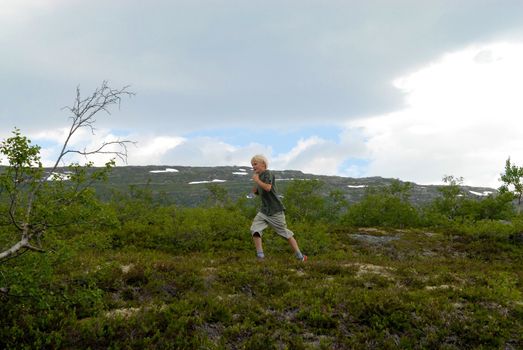 hiking in the wild. Please note: No negative use allowed.