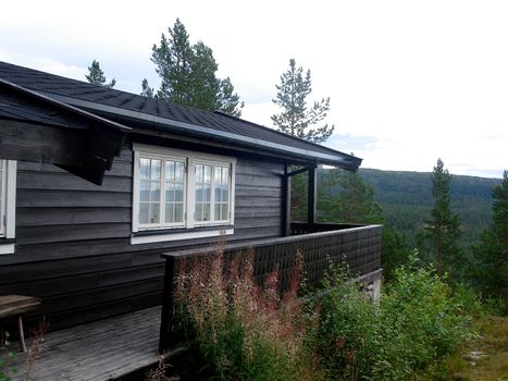 wooden house on the mountain. Please note: No negative use allowed.